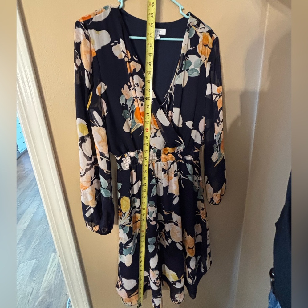 Nine West floral faux wrap dress size 10 - Picture 12 of 14